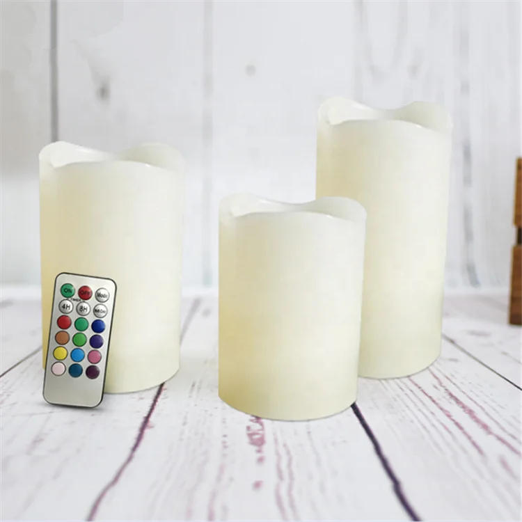12Colors Remote Control LED Electronic Candle Lamp Romantic Wedding Birthday Creative Light Christmas Decoration Candle Light