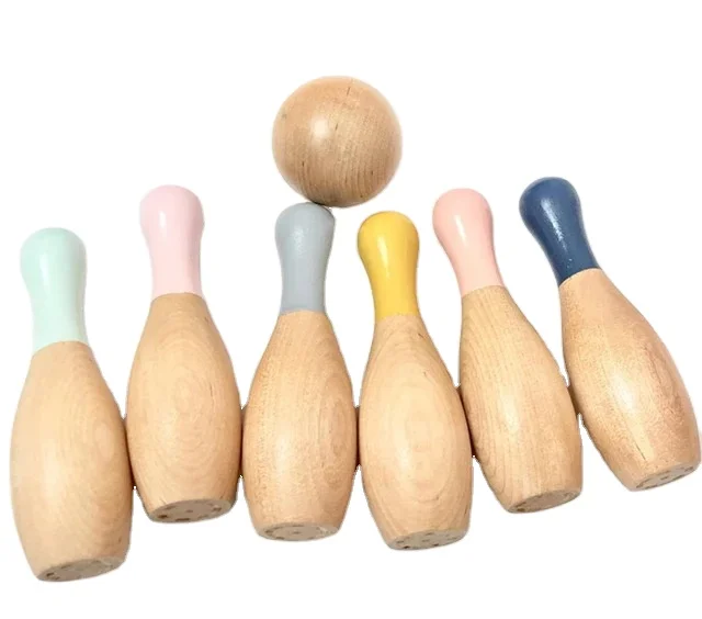 
Manufacturer direct wooden bowling customized various specifications of bowling set 