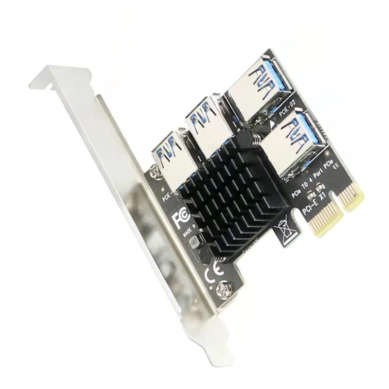 Плата расширения 4 порта Sata 3 0-PCI-e для ноутбука Standard 4U перегородка 1 PCI-E переходник на