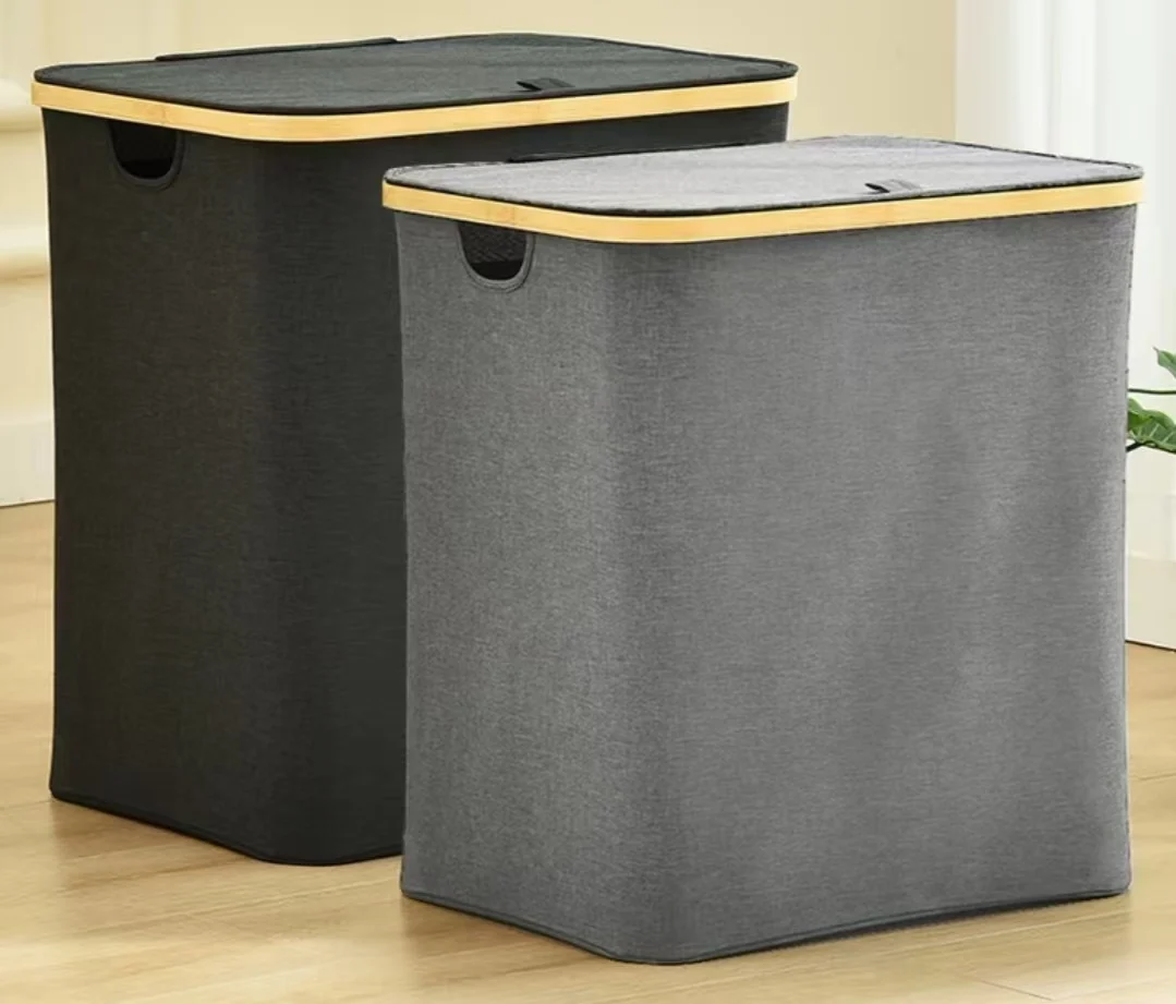 2024 New Dirty Laundry Basket Bathroom Dirty Clothes Storage Basket Large Foldable Storage Basket