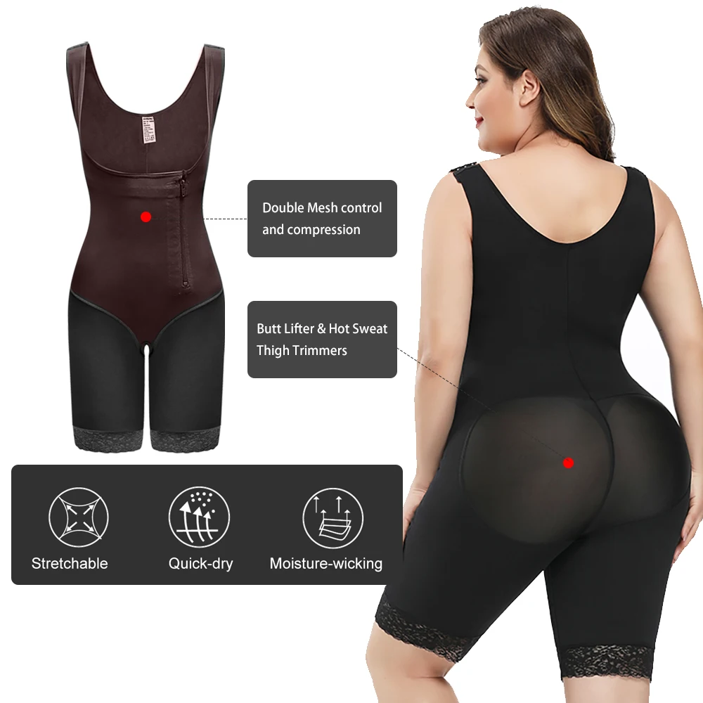  Fajas колумбийские 10XL дышащая невидимая корректирующая одежда для подтяжки ягодиц корректирующий пояс женщин большого размера полный Корректор