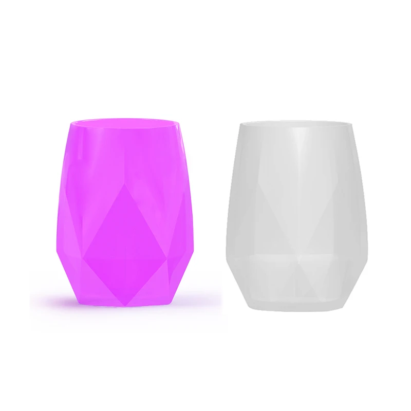 New Arrival Food Grade Custom Printed Silicone Wine Glass Cup