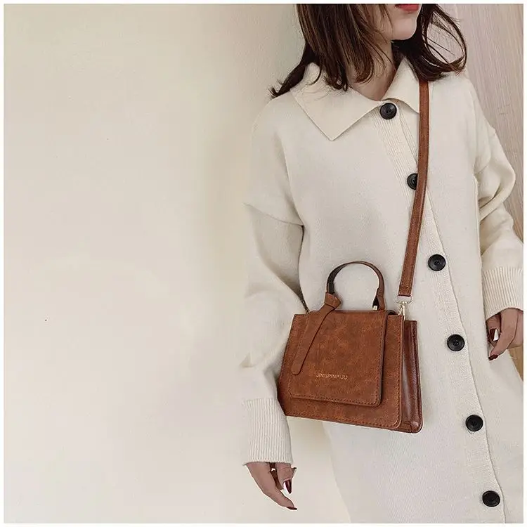 2023 New Port Style Fashion Chic Bag China Wholesale PU Ladies Shoulder Small Square Bag Luxury Female Handbag