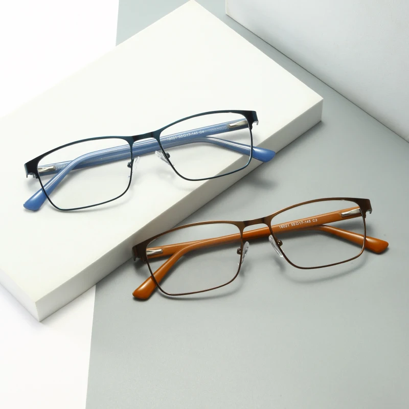 Vintage acetate metal optical frames men glasses square frame  eyewear eyeglasses frames metal eyewear