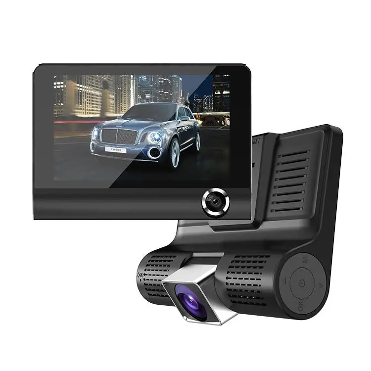 Triple Lens Car Dvr with Radar Detector Russian& English Version Auto Radar Tachograph Traffic Warning