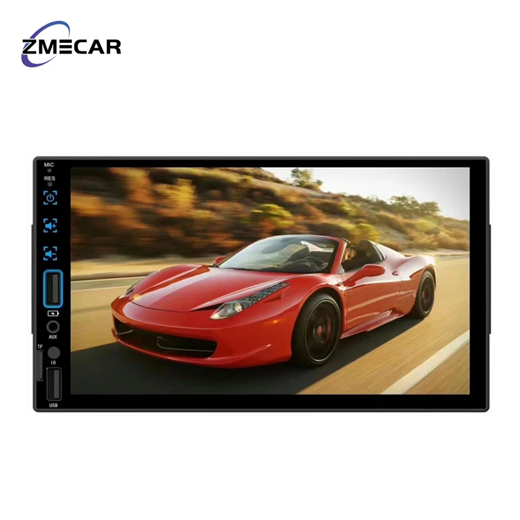 Zmecar 2 Din Car StereoAuto Radio Car MP5 Player 7inch Touch Screen BT USB FM Rear View Camera car video
