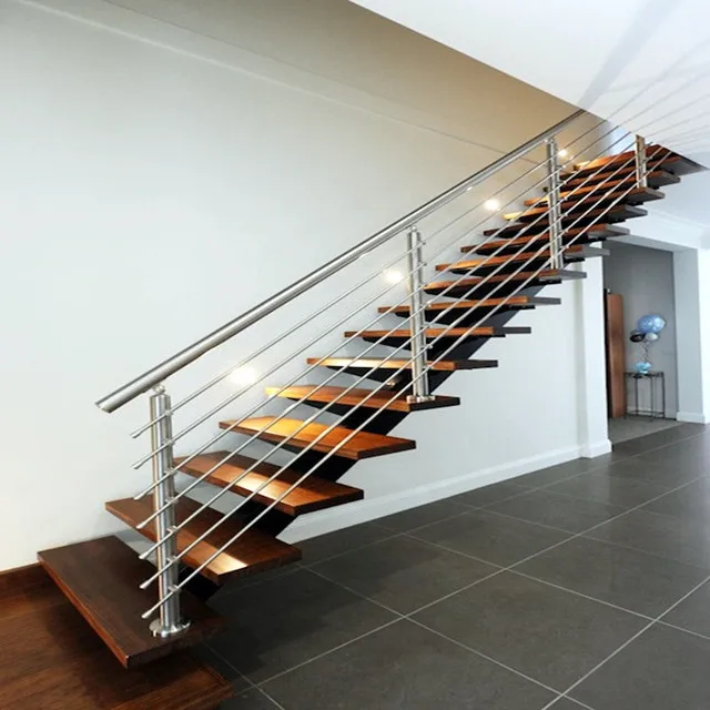 Custom Build Basement Stairs With Cable Railing Modern Design