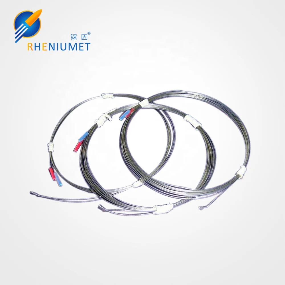 Chinese manufacturer Tungsten Rhenium Thermocouple Wire 0.25mm WRe3/25 WRe5/26 Type Tungsten Rhenium Thermocouple Wire