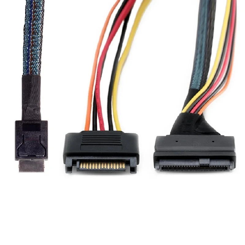  Mini SAS U.2 SFF-8639 SFF-8611cable NVMe PCIe SSD кабель с SATA Power 1