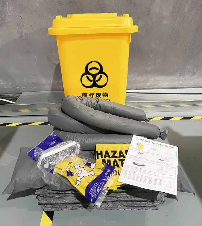 Chemicals spill kits 240liter Oil Absorbent Boom Spill Kit Cleaning Chemical and liquid Leakage Absorbing  240L