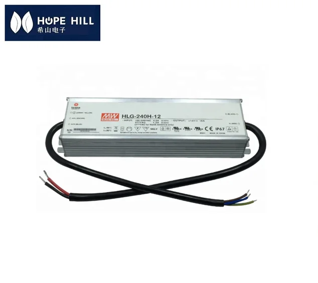 MEANWELL 240 Вт 48 В с одним выходом, водонепроницаемый светодиодный драйвер, импульсный источник питания/SMPS