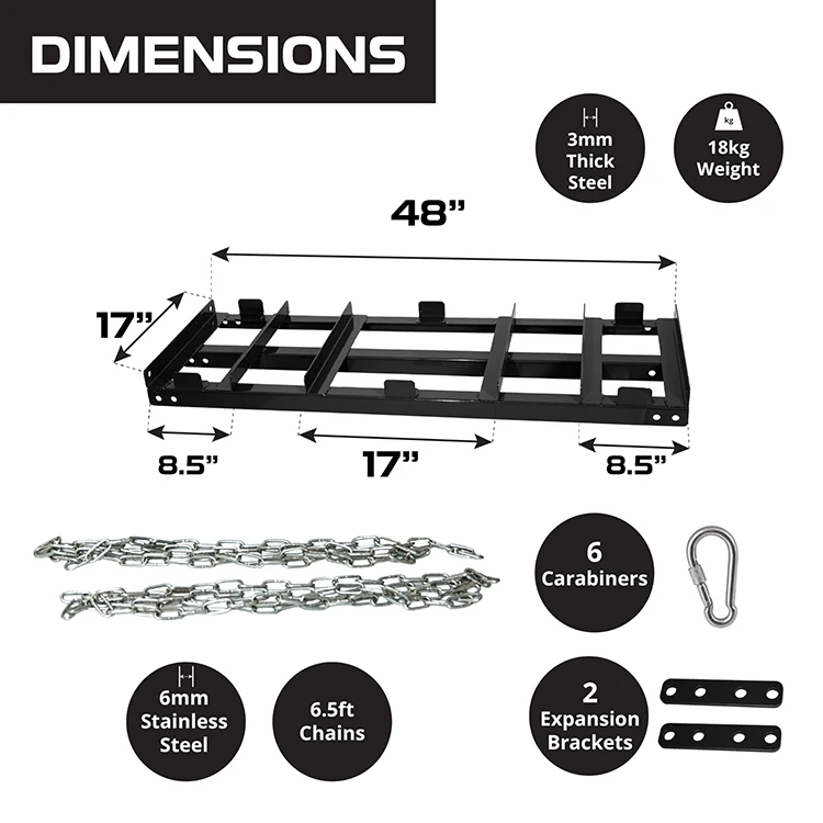 JH-Mech Drag Harrow Heavy Gauge Versatile Welded Black Powder Coated Carbon Steel Driveway Drag for Tractor
