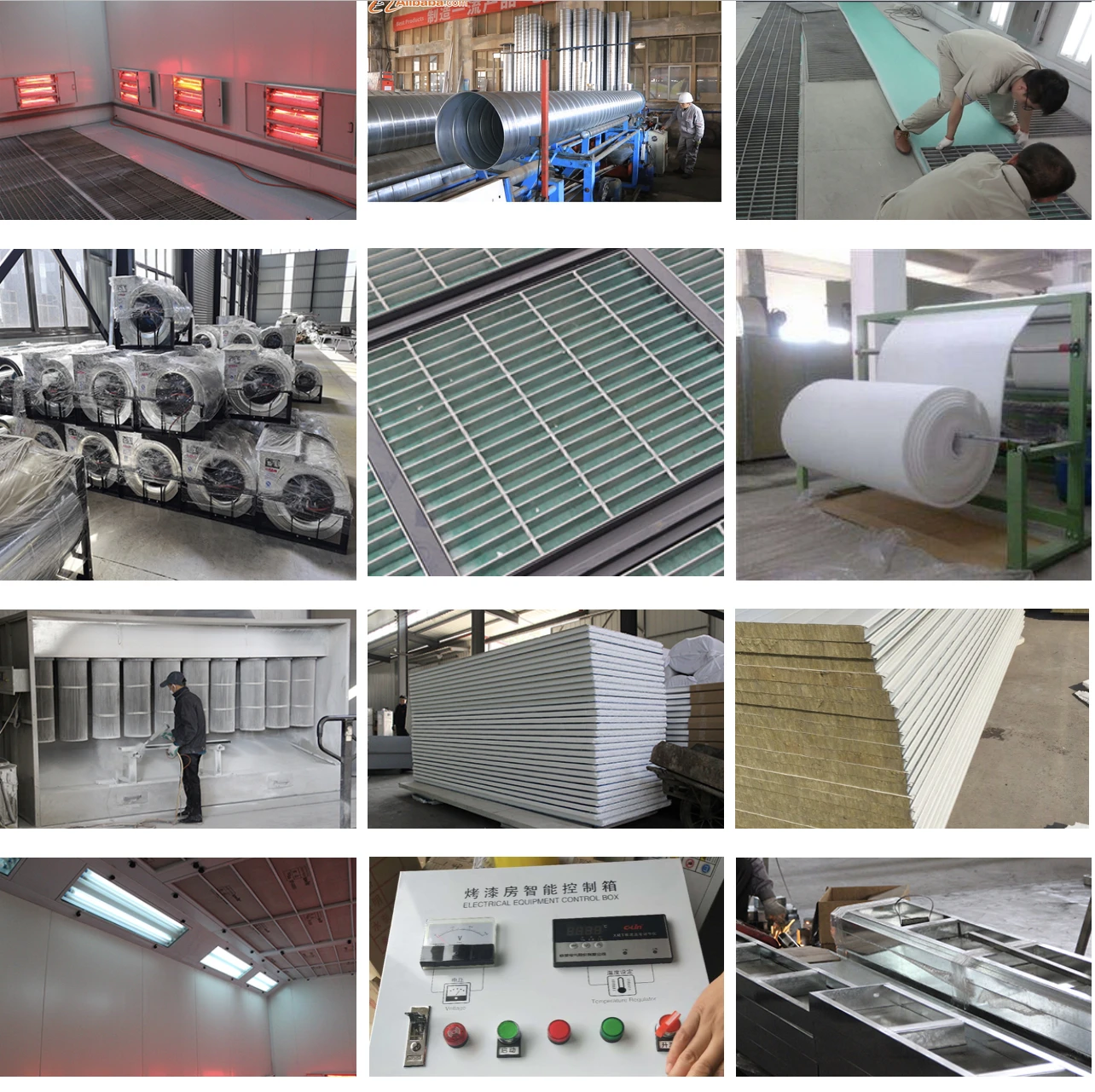 Standard size 24kw Electric heating Car paint Spray Booth with CE approve standard Car paint room