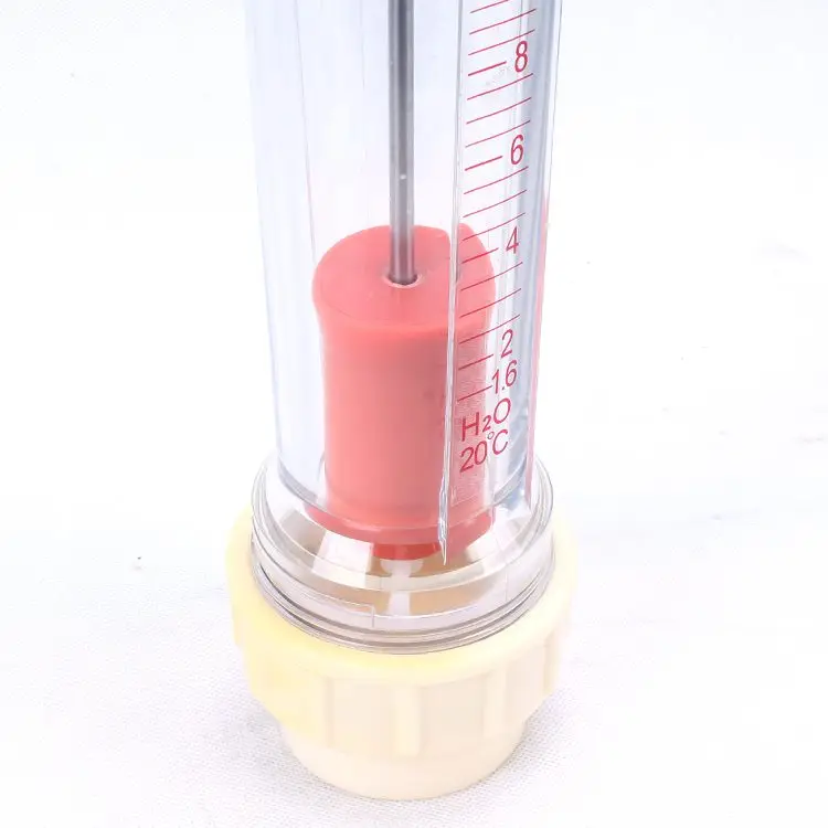Plastic float flowmeter Customized plastic rotor float flow meter tube type rotameter flowmeter for water liquid