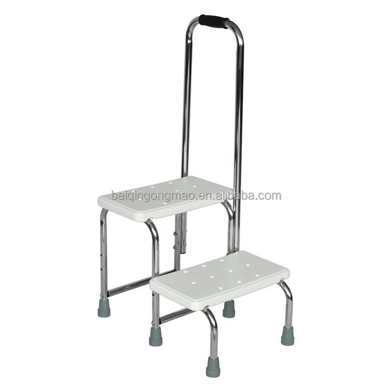 Hospital Stainless Steel Two Steps Patient Step Double Layers Foot Stool