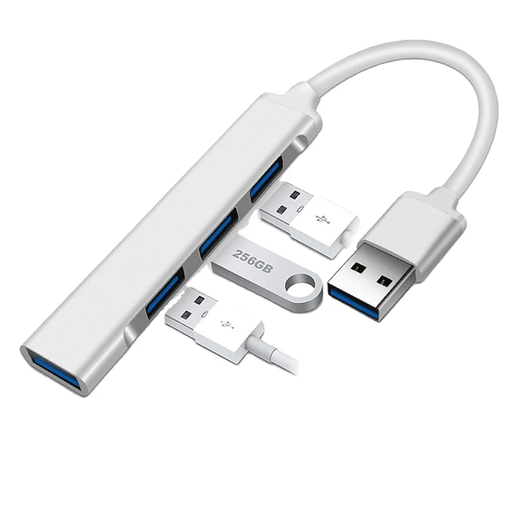 4Port USB 3.0 Hub USB Hub High Speed type c Splitter 5Gbps For PC Computer Accessories Multiport HUB 4 USB 3.0 2.0 Ports