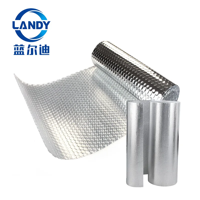 Multilayer Reflective Aluminum Double Bubble Foil Thermal Insulation Material In Buildings