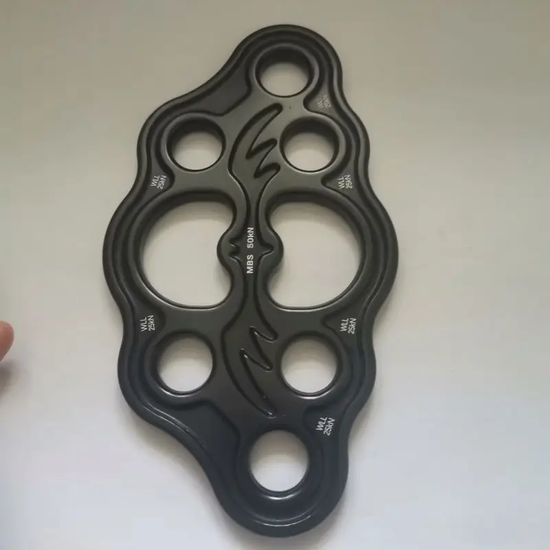 Multi Anchor Plate Paw Rigging Plate 8-hole Descender for Rescue and Outdoor Climbing