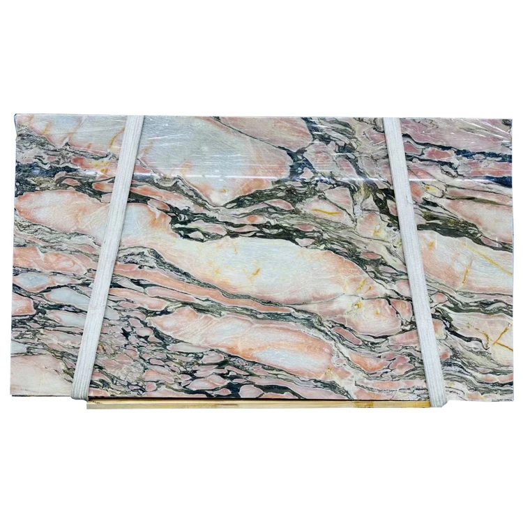 Natural Polished Fusion Rose Marble Slabs