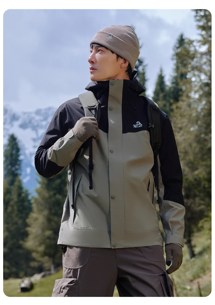 Custom Winter Outdoor Clothing winter hiking single layer windproof Waterproof Jackets