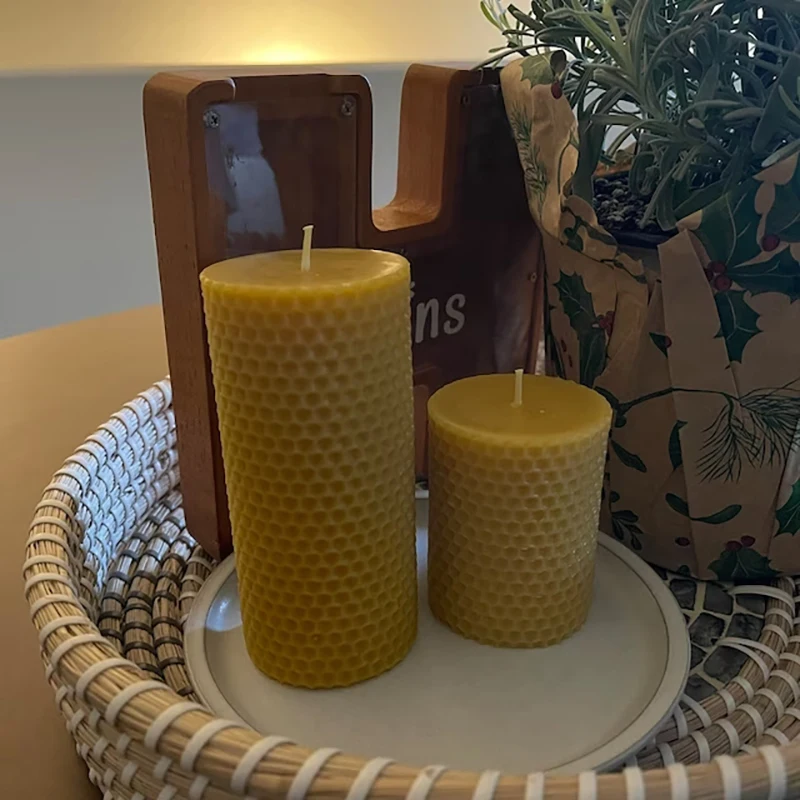 Cheap Wholesale Price Scented 100% Natural Beeswax Pure Yellow Pillar Beeswax Candles