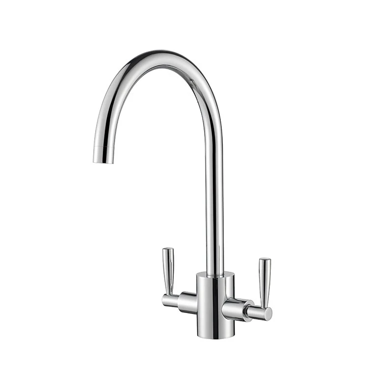 KB TEK Most Popular Luxury Design Durable Single Hole Mounted Faucet Kitchen mixer Modern Brush Brass Mixer Tap