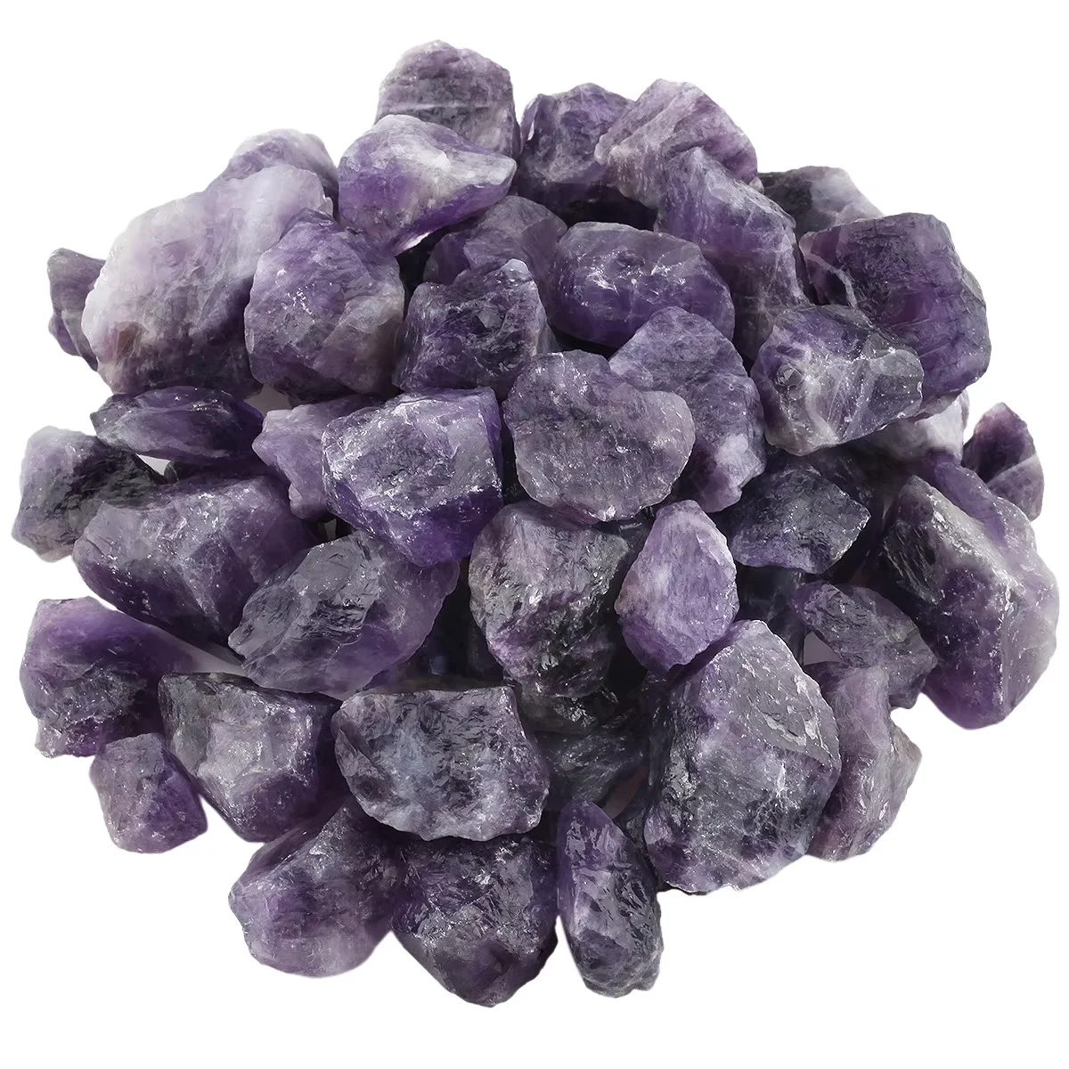 Natural Raw Rough Gemstone  Mixed Irregular Healing Stone Crystal Nugget Rock Stone Lucky Charm Beads with Loop for DIY 100g