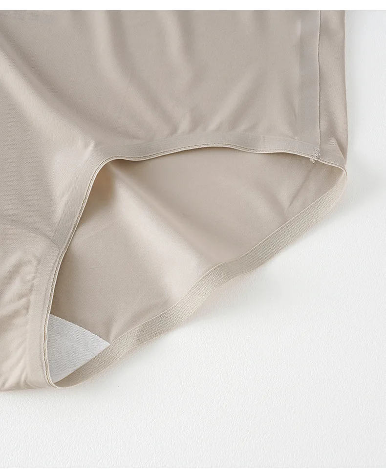 Ice Silk Women Pure Cotton Crotch Invisible Naked Cool Feeling Mid-waist Underwear