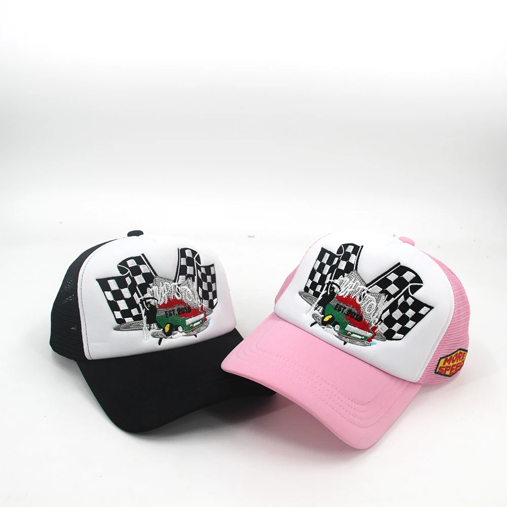 Fashion Plaid Trucker Cap Men Women Classic Checkerboard Pattern Trucker Hat Sunscreen Sports Custom Cap