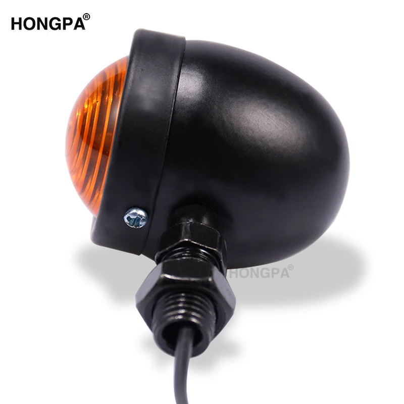 One pair Motorcycle LED Turn Signal Light for Cruiser Bobber Sportster Cafe Racer Universal 12V Retro Indicator Pointer