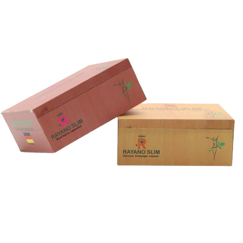 Custom Logo Rectangle Flap Lid Empty Essential Oil Packaging Wooden Gift Box Packaging