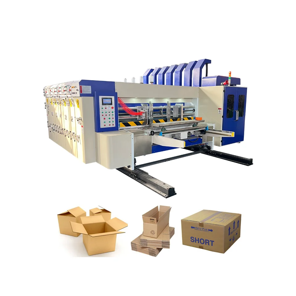 2 вида цветов флексографский принтер, картонная коробка для пиццы, делая машину