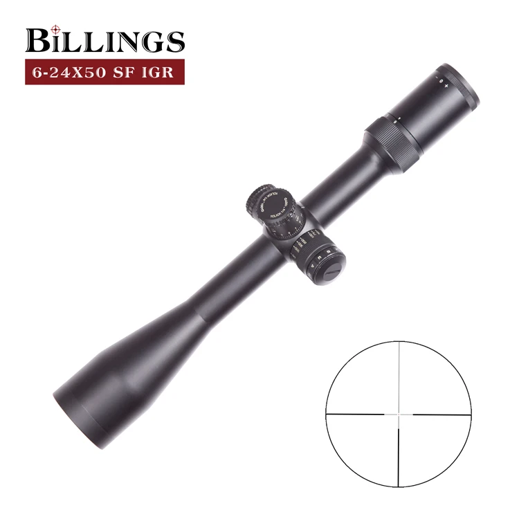 Outdoor Tactical scope 6-24X50 with illumination