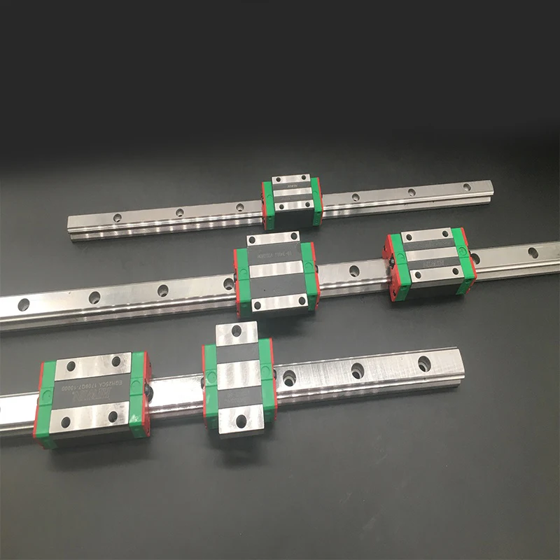 China Factory 15mm width linear guide rail with slide block no flange HGR15