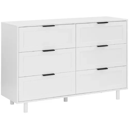 Factory Price OAK Dressing Table Bedroom Furniture Simple White Wood Cabinet Chest Of Drawer For Home Furniture
