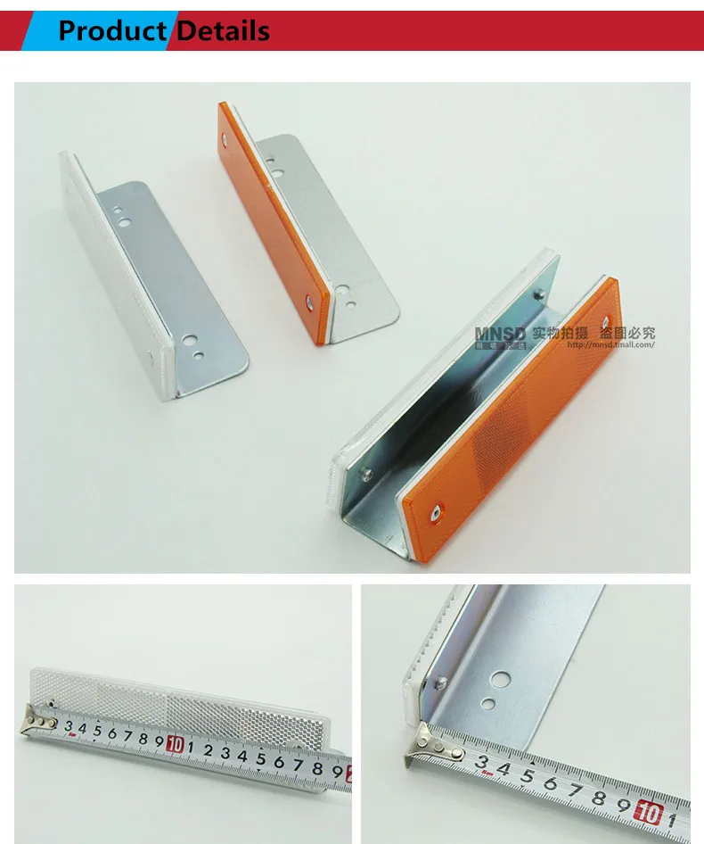 traffic safety reflector single and double sides guardrail delineator