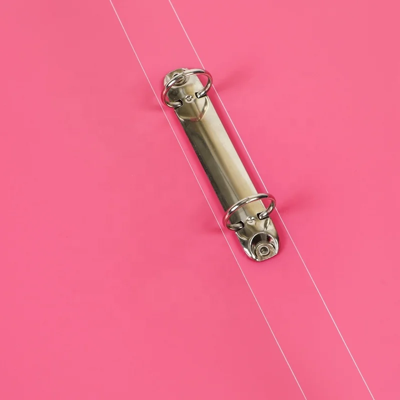 Hengyao Wholesale Factory  A4 PP Plastic 2 Pocket File Folder with Metal Clip