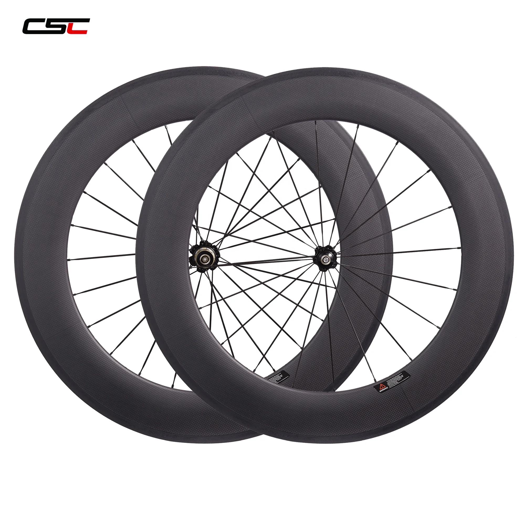 CSC Carbon Wheels 88mm depth 25mm width with Novatec A271SB F372SB hub CN Spokes Clincher Road bike Carbon Bicycle Wheelset