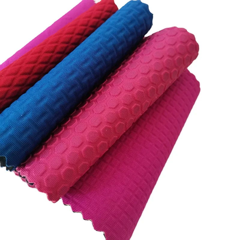 Factory Fabric Neoprene Rubber Sheet Print Raw Material 3mm 5mm Embossed Neoprene Rubber Fabric For Sewing