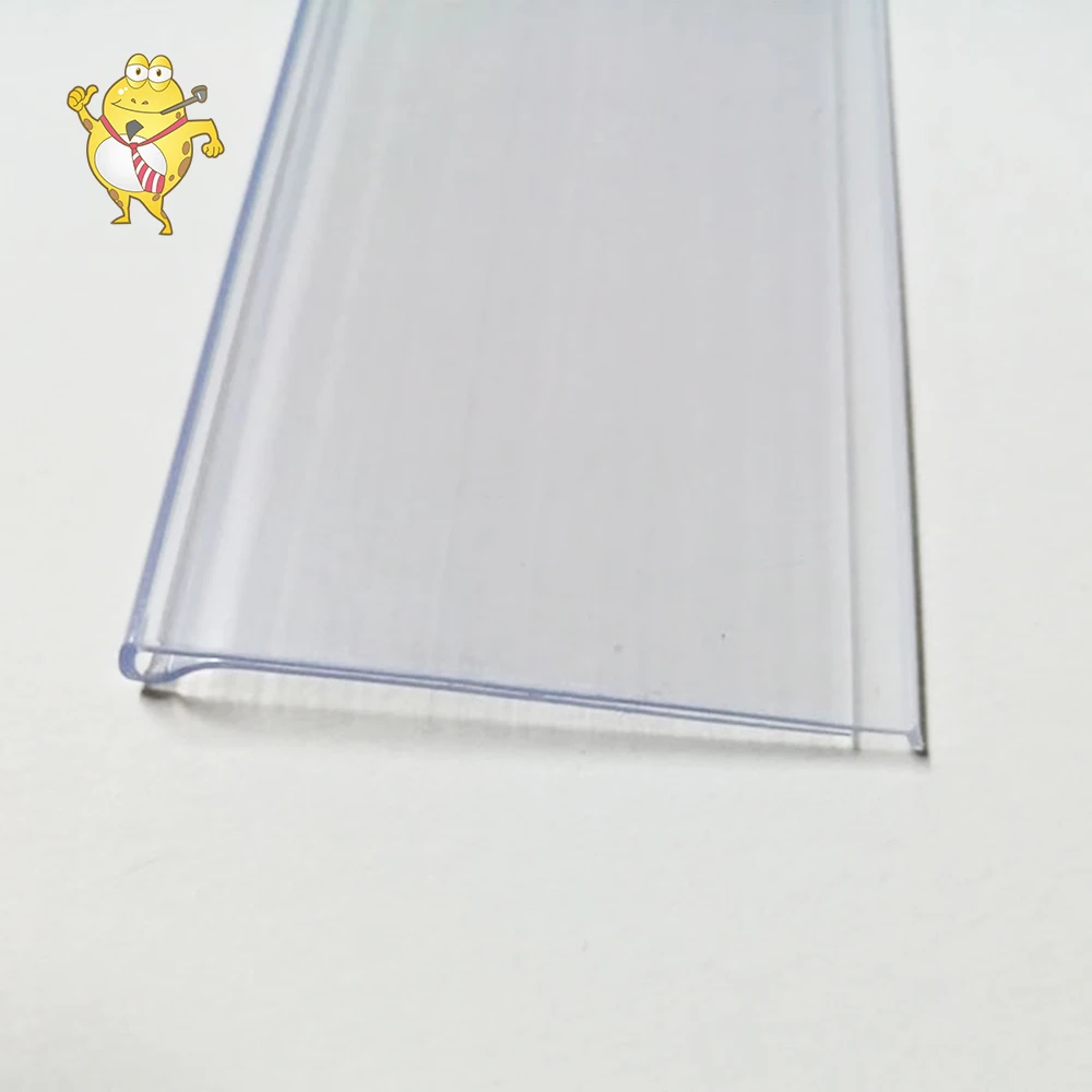 
Supermarket Plastic Price Label Holder Data Strip self adhesive plastic binding strip 
