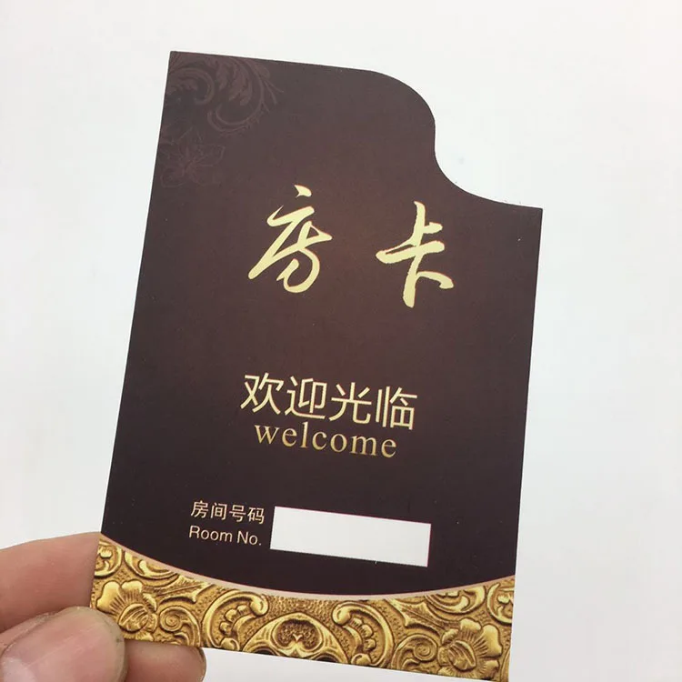 Welcome Guest Hotel Keycard Envelope Sleeves Case of hotel key card