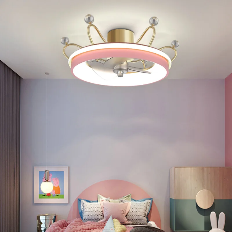 High quality wholesale durable bedroom indoor lighting fixture chandelier ceiling 46W metal led fan light