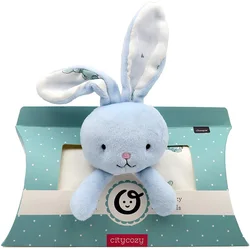 Cotton cuddle rabbit baby security blanket