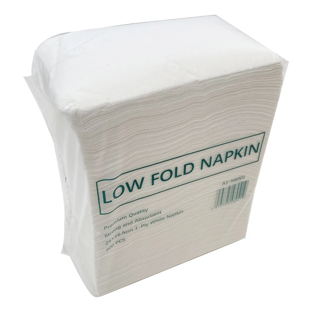 Luxury Top Quality Restaurant Hotel Home Napkins 1 Ply Low Fold Dispenser Napkin