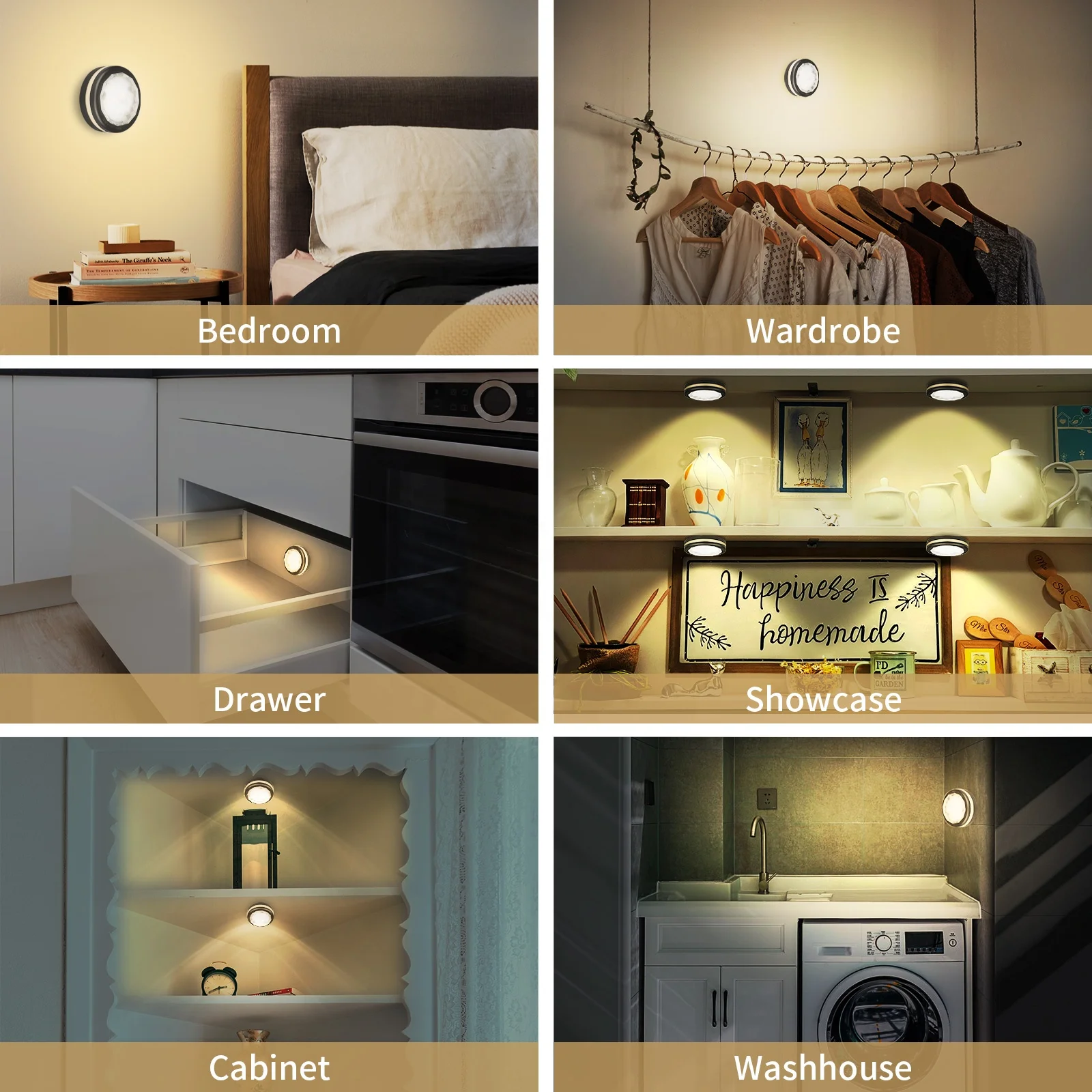 New Arrival Wireless Night Color Lighting Tool With 3 Adjustable Brightness Small Night Lights Battery Atmosphere Light