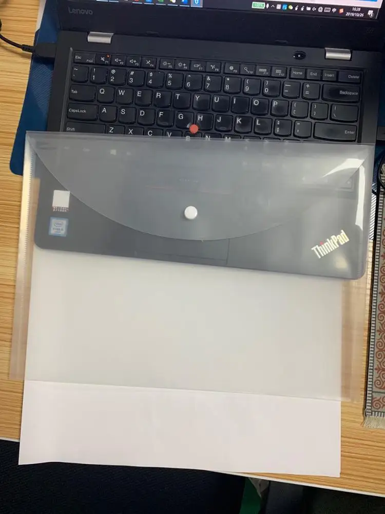 Custom Clear Office supplies A4 Size PP Envelope Snap Button File Folder with Snap Button