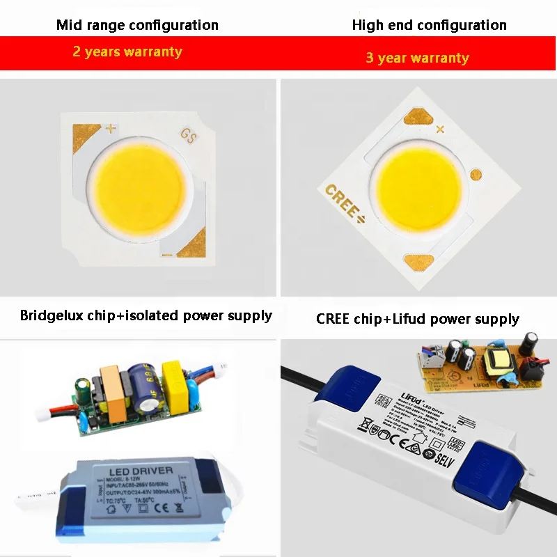 Rectangular double head grille led downlight anti glare spotlight led ceiling light 7w 10w 15w Commercial Recessed Led Downlight