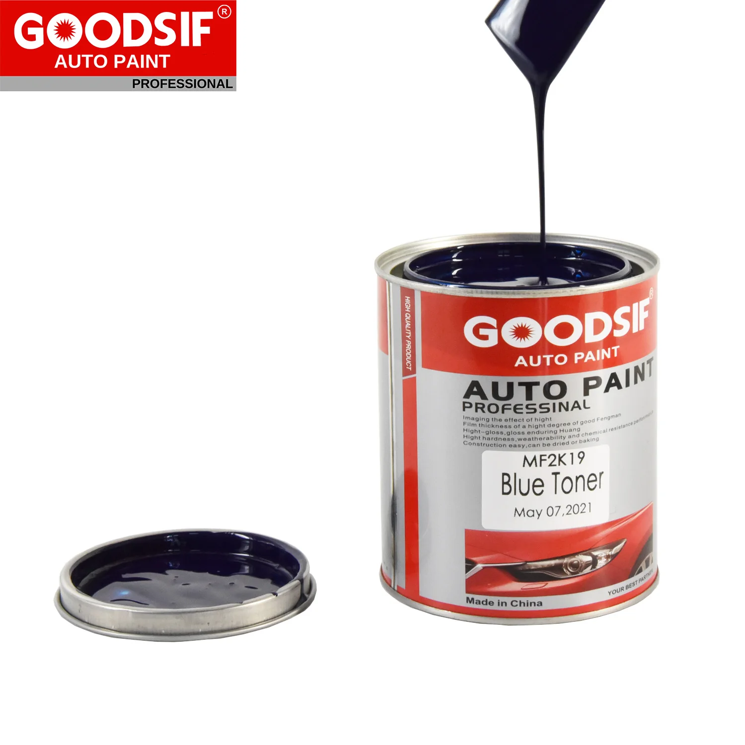 Acrylic car body repair paint high gloss Auto paint Hardener Basecoat varnish Car paint Clear coat primer
