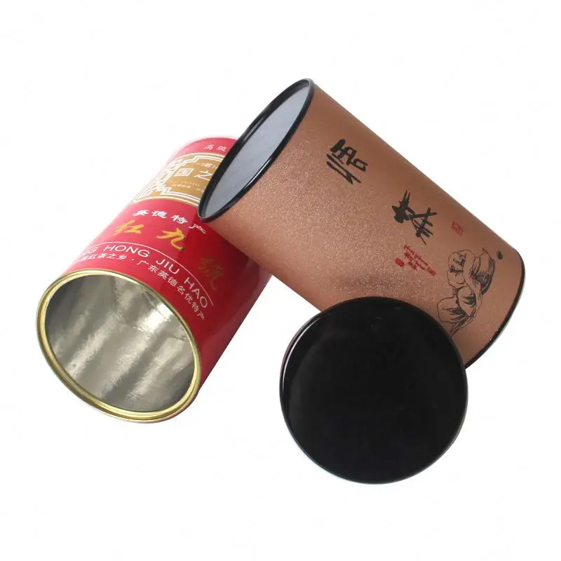 Private label Craft tubes empty foundation gift packaging t shirt/honey/tea/poster kraft cylinder packaging box