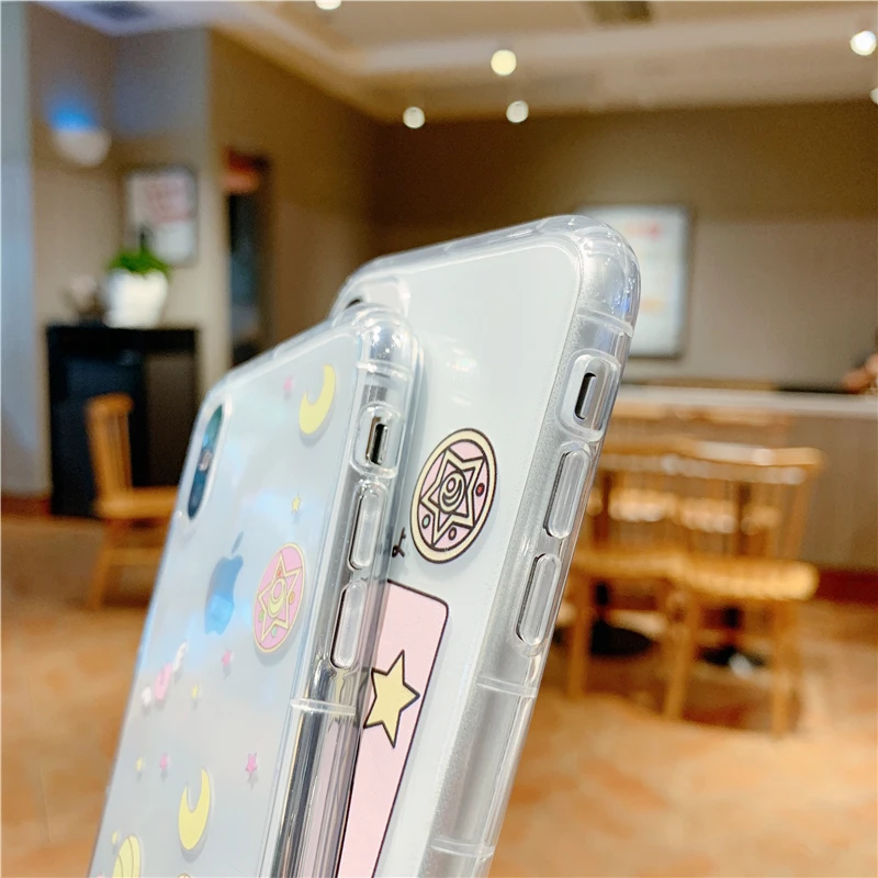 Hot sale new beautiful girl  Phone11 mobile phone shell bag anti-fall 11ProMax  X XS cute transparent mobile phone bags
